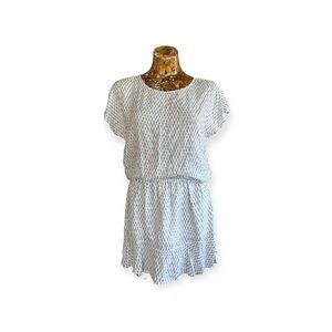SOFT Soft Joie dress blue white short sleeve XS